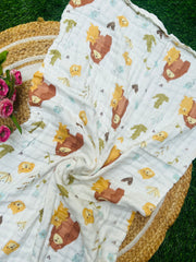 Bear Cub - Muslin Baby Towel